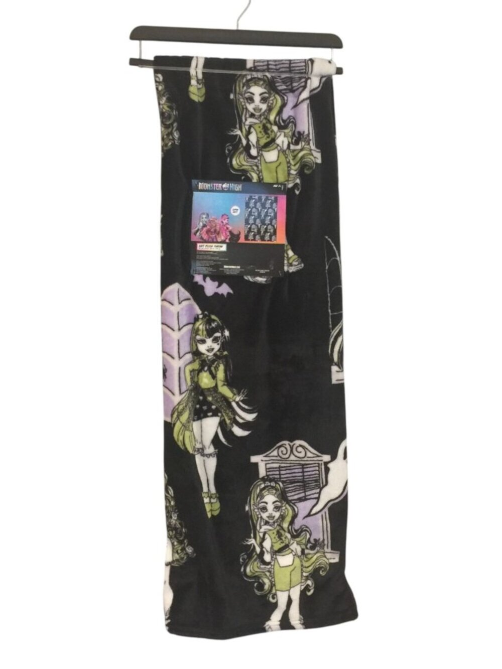 Monster High Plush Frankie Stein Draculaura 50" x 70" Throw